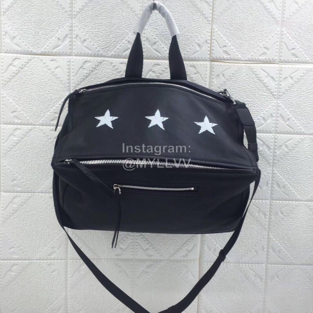 Givenchy Pandora Retro Pleated Square Messenger Bag Black