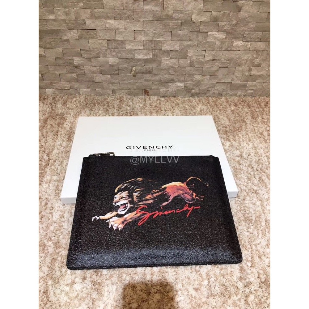 Givenchy Personality Tiger Leather Handbag Black