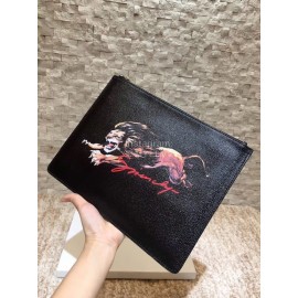 Givenchy Personality Tiger Leather Handbag Black