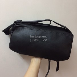 Givenchy White Five-Pointed Star Cowhide Crossbody Chest Bag Black 9983