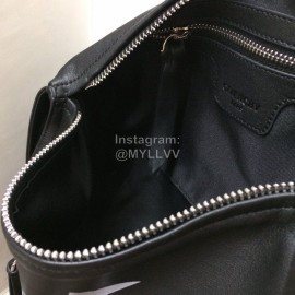 Givenchy White Five-Pointed Star Cowhide Crossbody Chest Bag Black 9983