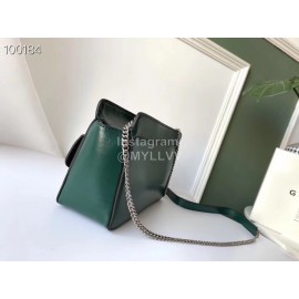 Givenchy Pocket Diamond Long Chain One-Shoulder Diagonal Bag Olive Green 0168