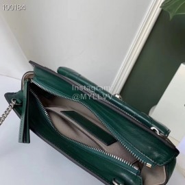 Givenchy Pocket Diamond Long Chain One-Shoulder Diagonal Bag Olive Green 0168