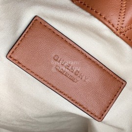 Givenchy Sheepskin Quilted Diamond One Shoulder Tote Shopping Bag Brown