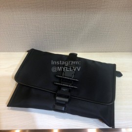 Givenchy Fashion Buckle Cloth With Leather Handbag Black