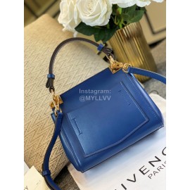 Givenchy Mini Mystic Flap Crossbody Tote Sapphire Blue