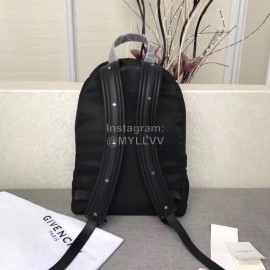 Givenchy Star Embellished Double Shoulder Cowhide Backpack Black