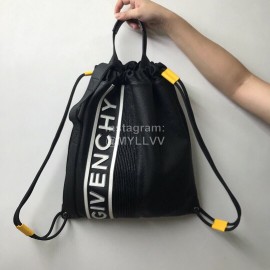 Givenchy Motocross Inverted Nylon Drawstring Bag Yellow