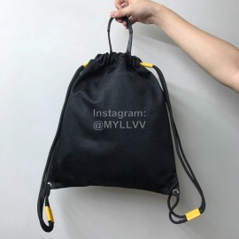 Givenchy Motocross Inverted Nylon Drawstring Bag Yellow