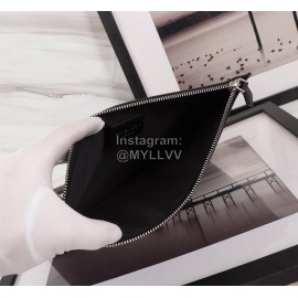 Givenchy Square Pink Snake Pattern Clutch Black