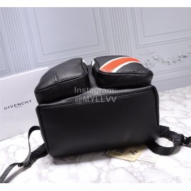 Givenchy Inverted Letters Grain Leather Backpack Black And White 29920