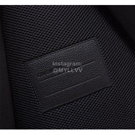 Givenchy Inverted Letters Grain Leather Backpack Black And White 29920