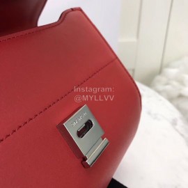 Givenchy Pandora Box Wide-Shoulder Strap Decorative Handbag Burgundy