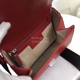 Givenchy Pandora Box Wide-Shoulder Strap Decorative Handbag Burgundy