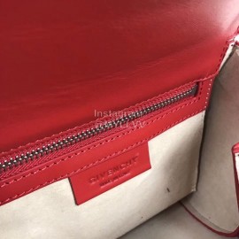 Givenchy Pandora Box Wide-Shoulder Strap Decorative Handbag Burgundy