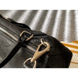 Givenchy Wrinkled Leather Pandora Goatskin Large Single Shoulder Bag Black