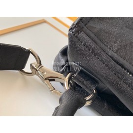 Givenchy Wrinkled Leather Pandora Goatskin Medium Handbag Black