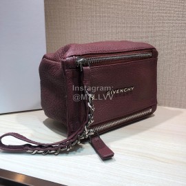 Givenchy Pandora Soft Leather Cosmetic Bag Burgundy
