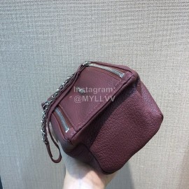 Givenchy Pandora Soft Leather Cosmetic Bag Burgundy