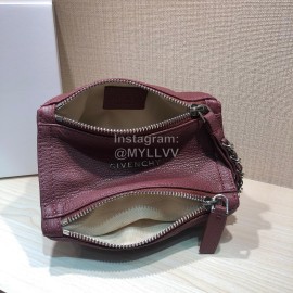 Givenchy Pandora Soft Leather Cosmetic Bag Burgundy
