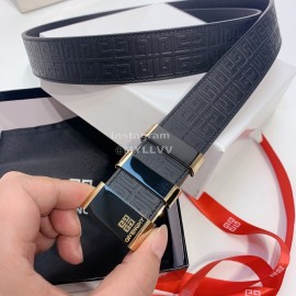Givenchy Embossed Leather Gold Buckle 35mm Belts