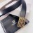 Givenchy Black Leather Gold Buckle 35mm Belts