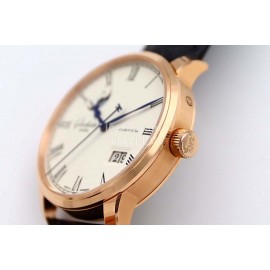 Glashutte Moon Cycles Calendar Roman Numerals Dial Watch Gold