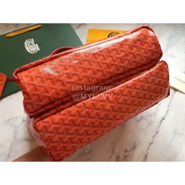 Goyard Isabelle Fashion Cowhide Shoulder Bag For Women Orange Red