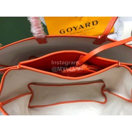 Goyard Isabelle Fashion Cowhide Shoulder Bag For Women Orange Red