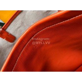 Goyard Isabelle Fashion Cowhide Shoulder Bag For Women Orange Red