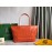 Goyard Large Leather Zipper Shopping Bag For Women Orange