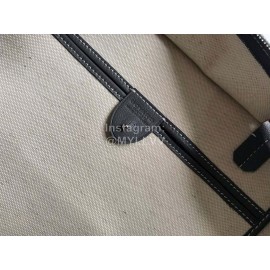 Goyard Large Leather Zipper Shopping Bag For Women Gray