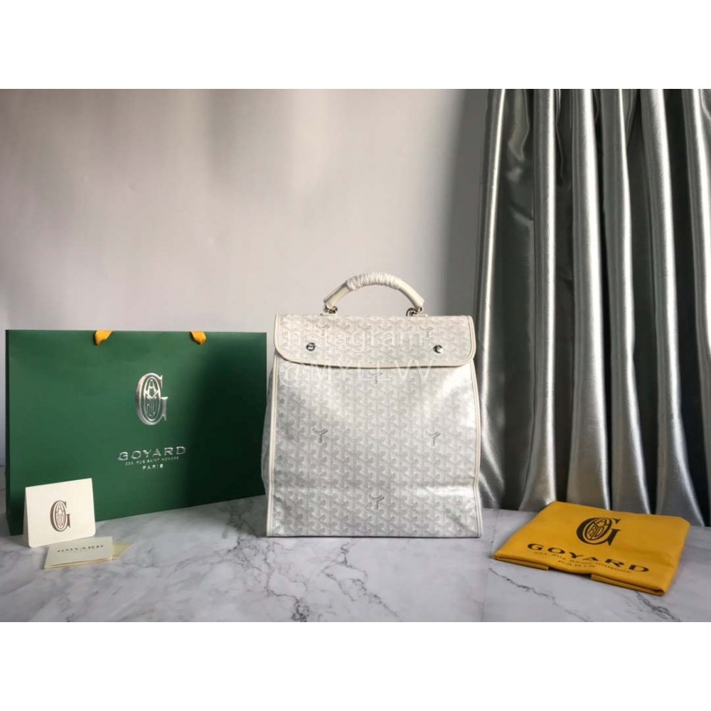Goyard Saint Leger Fashion Backpack Handbag For Women White