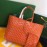 Goyard New Medium Leather Shopping Bag Handbag For Women Orange