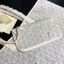 Goyard New Medium Leather Shopping Bag Handbag For Women White
