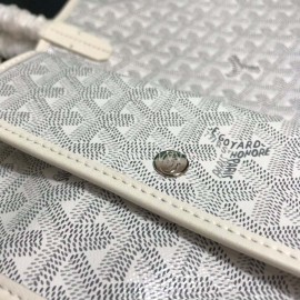 Goyard New Medium Leather Shopping Bag Handbag For Women White