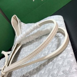 Goyard New Medium Leather Shopping Bag Handbag For Women White