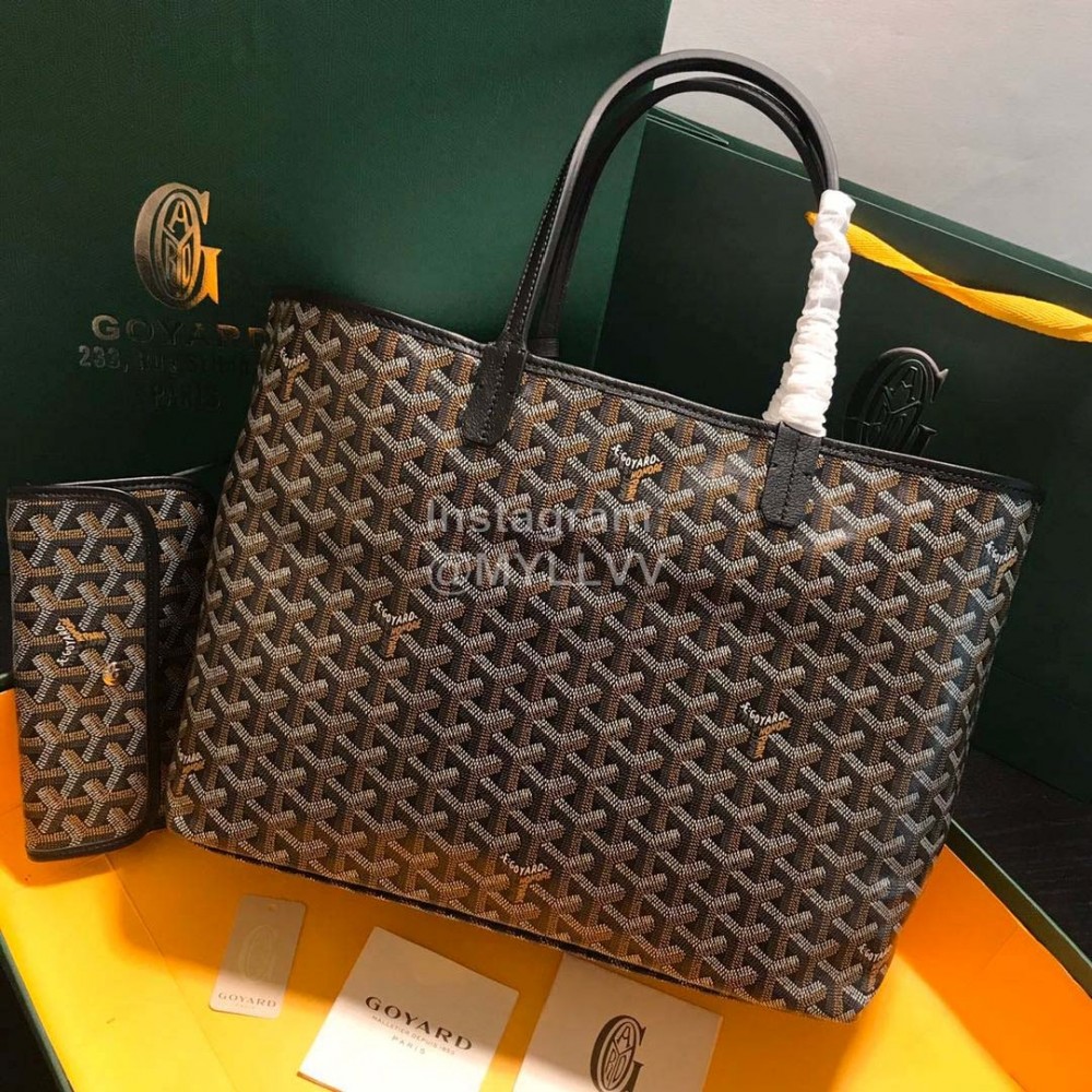Goyard New Medium Leather Shopping Bag Handbag For Women 