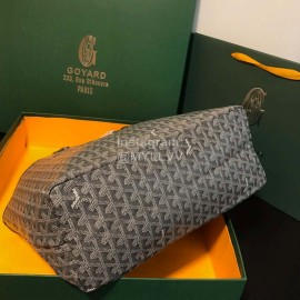 Goyard New Medium Leather Shopping Bag Handbag For Women Dark Gray