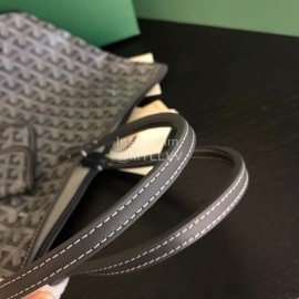 Goyard New Medium Leather Shopping Bag Handbag For Women Dark Gray