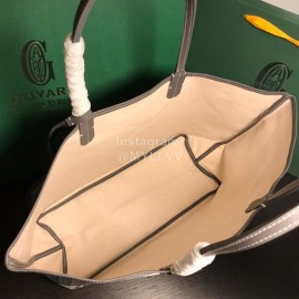 Goyard New Medium Leather Shopping Bag Handbag For Women Dark Gray