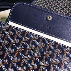 Goyard New Medium Leather Shopping Bag Handbag For Women Navy