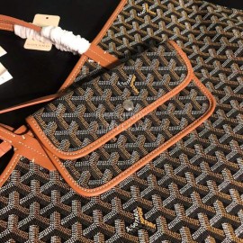 Goyard New Medium Leather Shopping Bag Handbag For Women Brown