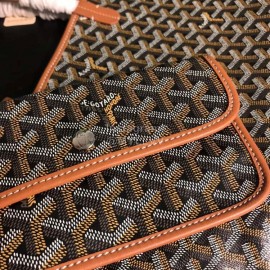 Goyard New Medium Leather Shopping Bag Handbag For Women Brown