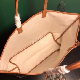 Goyard New Medium Leather Shopping Bag Handbag For Women Brown