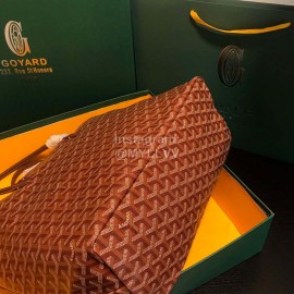 Goyard New Medium Leather Shopping Bag Handbag For Women Wine Red