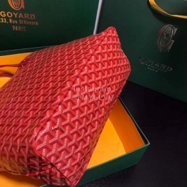 Goyard New Medium Leather Shopping Bag Handbag For Women Red