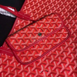 Goyard New Medium Leather Shopping Bag Handbag For Women Red