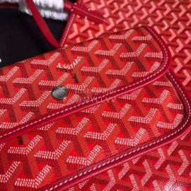 Goyard New Medium Leather Shopping Bag Handbag For Women Red