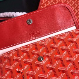 Goyard New Medium Leather Shopping Bag Handbag For Women Red